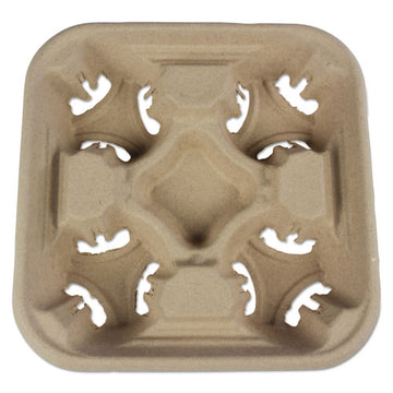 Boardwalk® Cup Carrier Tray, 8 Oz To 32 Oz, Four Cups, Kraft, 300-carton freeshipping - TVN Wholesale